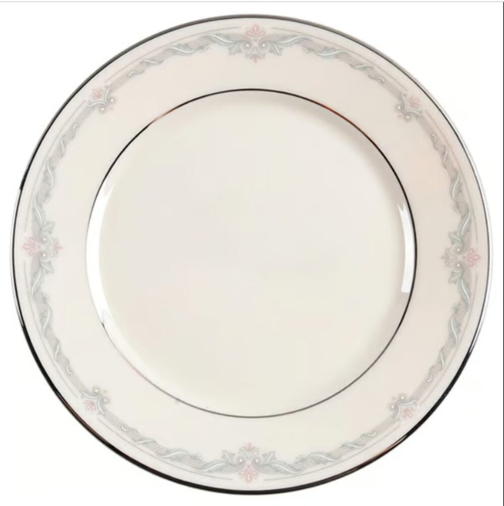 LENOX Kingston Bread & Butter Plate Set of SEVEN 7 Blue Platinum rim Fine china